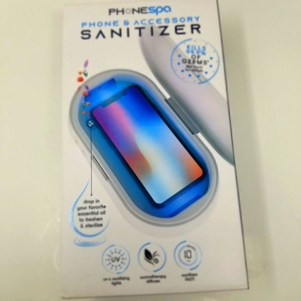 Phone and Accessory Sanitizer. Kills 99.9% of Germ